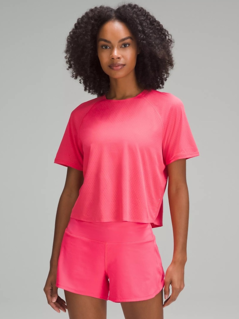 Lululemon Fast & Free Race Length T-Shirt - Lip Gloss - Size 8